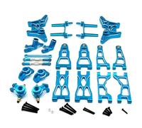 Muñón dirección coche RC Para UD1201 UD1202 PRO 1/12 Kit Enlace Torre Amortiguación Para Brazo Suspensión Delantero Trasero Copa Dirección Metal Piezas De Coche RC(Blue)