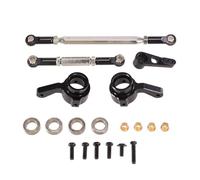 MuñóN DireccióN Rc Para MN Para MN168 New99S Para MN82 Para MN78 D90 D91 D96 Para MN99S 1/12 Brazo Servo Varilla Metal Copa Dirección Control Remoto Piezas Automóvil(Black)