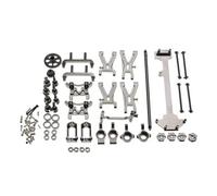 MuñóN DireccióN Rc Para WLtoys A949 A959 A969 A979 K929 1/18 Metal Para Brazo Oscilante Grupo Copa Dirección Trasero Forma C Para Amortiguador Asiento Repuesto Coche RC(Silver)