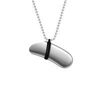 munone Collar con caja para encendedor Mini BicJ5, acero inoxidable chapado en oro de 14 quilates, accesorios de moda para hombres y mujeres, 79 cm, Acero inoxidable, No es una piedra preciosa