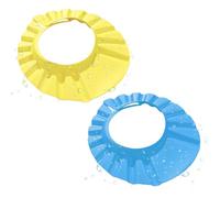 MUNSKT 2 Baby Bath Hat Shield, un gorro de baño ajustable para niños que evita que el champú entre en los ojos cuando se lava el cabello de nuevo.