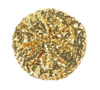 MUNSKT Boina con purpurina brillante, sombrero de lentejuelas para ropa de disco accesorio de disco, dorado, Talla única