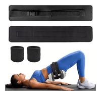 MUNSKT - Cinturón de sujeción para espalda con 1 par de pulseras para cinturones pesados con resistencia ajustable y acolchado adicional para mancuernas Kettlebells Calisthenics Training Bodybuilding