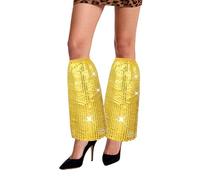 MUNSKT Disfraz Abba para mujer, lentejuelas, discoteca, carnaval, fantasía, dorado, Talla única