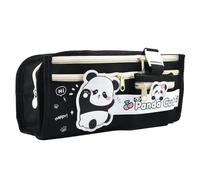 MUNSKT - Estuche escolar para lápices, Kawaii, estuche de lápices, estuche de lápices de gran capacidad, Negro , talla única, El viento moderno