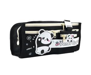 MUNSKT - Estuche escolar para lápices, Kawaii, estuche de lápices, estuche de lápices de gran capacidad, Negro , talla única, El viento moderno