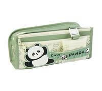 MUNSKT - Estuche escolar para lápices, Kawaii, estuche de lápices, estuche de lápices de gran capacidad, verde, talla única, El viento moderno