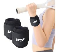 MUNSKT Muñequeras para el Gimnasio, Estas muñequeras (Negras, Grises, Negro-Azul) con Cierre de Velcro Ajustable o para Las tareas domésticas ofrecen transpirabilidad Durante Todo el día (Black)