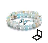 MUNSKT Pulsera de Cristal Natural Mariposa con Cuentas de Curación para Mujeres y Niñas - Regalo para Cumpleaños y Navidad