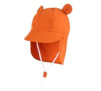 MUNSKT Sombrero Ancho de Playa de Verano, Sombrero del Sol del Bebé para Niñas y Niños, Gorra Ajustable con Protección del Cuello Durante 6-12 Meses.