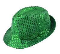 MUNSKT Sombrero de lentejuelas de jazz con purpurina para adultos, hip hop, despedida de soltera, Mardi Gras y eventos de disfraces