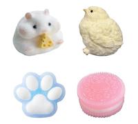 MUNSKT Squishy Taba - Oreo + pata de gato + pollo + hámster, juguetes Fidget compresibles para aliviar la ansiedad, regalos de fiesta y cumpleaños para niños y adultos