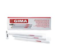 MUNTRADE 12 Lápices Dermográficos + 2 Sacapuntas | Color Blanco | Marcador de Piel para Zonas Delicadas, Estética y Cirugía | Uso Profesional e Higiénico