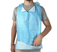 MUNTRADE Baberos Desechables Adultos con Bolsillo | Baberos Impermeables de Usar y Tirar para Adultos Mayores (500 unidades)