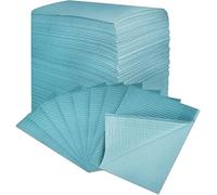 MUNTRADE Baberos Desechables para Tatuajes 45x33 cm | Campos de Trabajo (250 unidades, Azul)