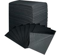 MUNTRADE Baberos Desechables para Tatuajes 45x33 cm | Campos de Trabajo (250 unidades, Negro)