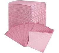 MUNTRADE Baberos Desechables para Tatuajes 45x33 cm | Campos de Trabajo (250 unidades, Rosa)