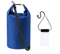 MUNTRADE Bolsa Estanca Azul 10 litros + Funda Móvil Impermeable Gratis