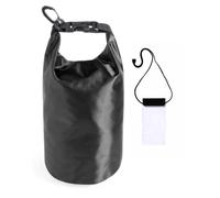 MUNTRADE Bolsa Estanca Negra 2 litros + Funda Móvil Impermeable Gratis