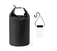 MUNTRADE Bolsa Estanca Negra 5 litros + Funda Móvil Impermeable Gratis