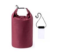 MUNTRADE Bolsa Estanca Roja 5 litros + Funda Móvil Impermeable Gratis