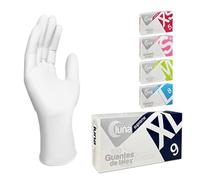 MUNTRADE Guantes Latex Talla XL 100 unidades | Guantes Desechables Blancos Sin Polvo