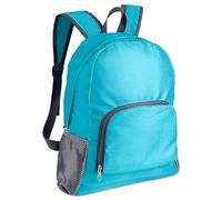 MUNTRADE Mochila Plegable Ultraligera 15L Color Azul | Mochila Portátil Para Deporte, Viaje, Senderismo, Ciclismo...