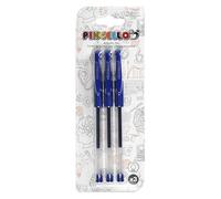 MUNTRADE Pack 12 Bolígrafos Tinta de Gel Azul | Escritura Suave y Precisa | Ideal para Estudiantes, Profesores y Profesionales