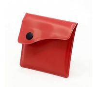 MUNTRADE Pack de 6 Ceniceros Portátiles de Bolsillo con Cierre de Botón | Mini Ceniceros con Interior de Aluminio Ignífugo | Cenicero Portátil para Playa, Coche o Exterior (Rojo)