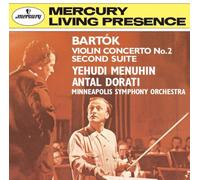 MUNUHIN/DORATI & MINNEAPOLIS SYMPHONY ORCHESTRA - BARTOK: VIOLIN CON NO.2 & SECOND SUITE