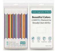 MUNUOSIKEJI 160 Recambios para Boli 3D - Filamento P e 2.5 mm, Exclusivamente Compatible con 3Doodler Start/Start+, Juego de 32 Colores para Impresión Uniforme