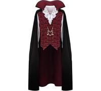 Munweiyu Disfraz de vampiro de diablo para hombre, capa + parte superior, traje renacentista medieval, traje gótico victoriano, disfraz de vampiro, disfraz clásico para adultos, disfraz clásico de