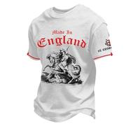 Munweiyu Knight Templar T Shirt Oversized Herren Waffel Tshirt Sweatshirts Medieval Cruzados T Shirts 3D Impreso Manga Corta Camisetas Knights Templer Tees Tops Cosplay Regalos para Hombres