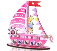 MUNZE 1X Regalo Bautizo Rosa Estándar Para Niño Niña