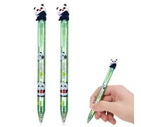 MUNZE 2 Piezas Legami Bolígrafo Gel Cute Cartoon Gato Verde 0.5Mm, Material Escolar Oficina Para Regalo Con Writing Grips Y Diseño Kawaii