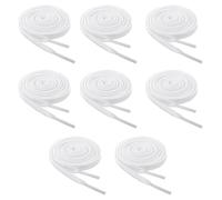 MUNZE 4 Pares De Cordones Planos Para Zapatillas De Deporte Cor-dones Planos De Recambio Para Zapatillas De Deporte, Cord-ones Blancos Zapatillas.