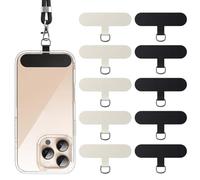 MUNZE Colgante Para Movil 10 Piezas Negro Blanco Estándar Parches Universales Smartphones Sin Adhesivo