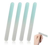 MUNZE Lima Uñas Bebe 4 Piezas Color Azul Dimensiones 9X1X0.3 Cm Cuidado Bebés Niños Cristal Lima Uñas Regalos Bebé Segura