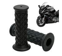 MUNZE Puños Moto, 1 Par De Puños De Goma Para Manillar Universal 22/24 Mm (7/8"), Color Negro