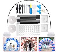 MUOIVG Arco para Globos,Kit de Arco de Globo,Kit de Arco de Arco semicircular de Globo,Arco para Globos de Fiesta,2,3x3,2M,adecuado para bodas,día de graduación,suministros para fiestas de Navidad