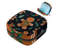 MUOOUM Bolsa de almacenamiento de servilletas sanitarias, bolsa de copa menstrual de alce del bosque de Navidad, bolsas de almacenamiento portátiles para la menstruación femenina, bolsa de primer