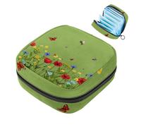 MUOOUM Bolsa de almacenamiento de servilletas sanitarias, bolsa de copa menstrual de bosque natural, bolsa de almacenamiento portátil para la menstruación femenina, bolsa de primer período para