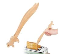 Muorruo Pinzas para Tostadora de Madera - Ardilla, Pinzas de Cocina Grandes y versátiles de Madera, Antideslizantes, Resistentes al Calor, fáciles de Limpiar, utensilio de Cocina para Queso, Tocino,
