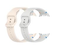 Muovrto Sport Correa de Recambio para Samsung Galaxy Watch 8 40mm/44mm,Correa Deportiva de Silicona para Samsung Galaxy Watch Ultra 2 (Luz de estrellas/Gris, S)