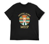 Muppet Meepers Gonna Meep - Camiseta para hombre (algodón, color negro), Negro , L