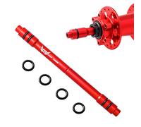 MUQZI Adaptador QR para Bicicleta de 12 a 9 mm, Adaptador de buje de Rueda Delantera de 142 mm, liberación rápida para Bicicleta de montaña, Color Rojo
