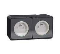 Schneider Electric MUR36025 mureva Style - Toma de corriente (250 V), color gris