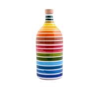 Muraglia - Olive oil - Olive Oil - Collection Arcobaleno - Handmade terracotta bottle with Olive oil extra Virgin - 0.50L
