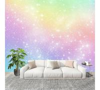 Mural 200x140cm Tema De ArcoíRis De FantasíA Papel Pintado Mural Impermeable Efecto 3D Papel Tapiz Decorativos pared Murales Póster Vistoso para Sala de Juegos Cocina Comedor Decoración de Pared