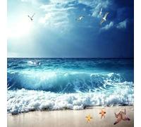 Mural 3D Papel pintado Paisaje junto al mar, ola gaviota, pintura mural de fondo pared del salón dormitorio decoración de interiores